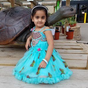 Toddler girl pretty dress for 2-3 years old